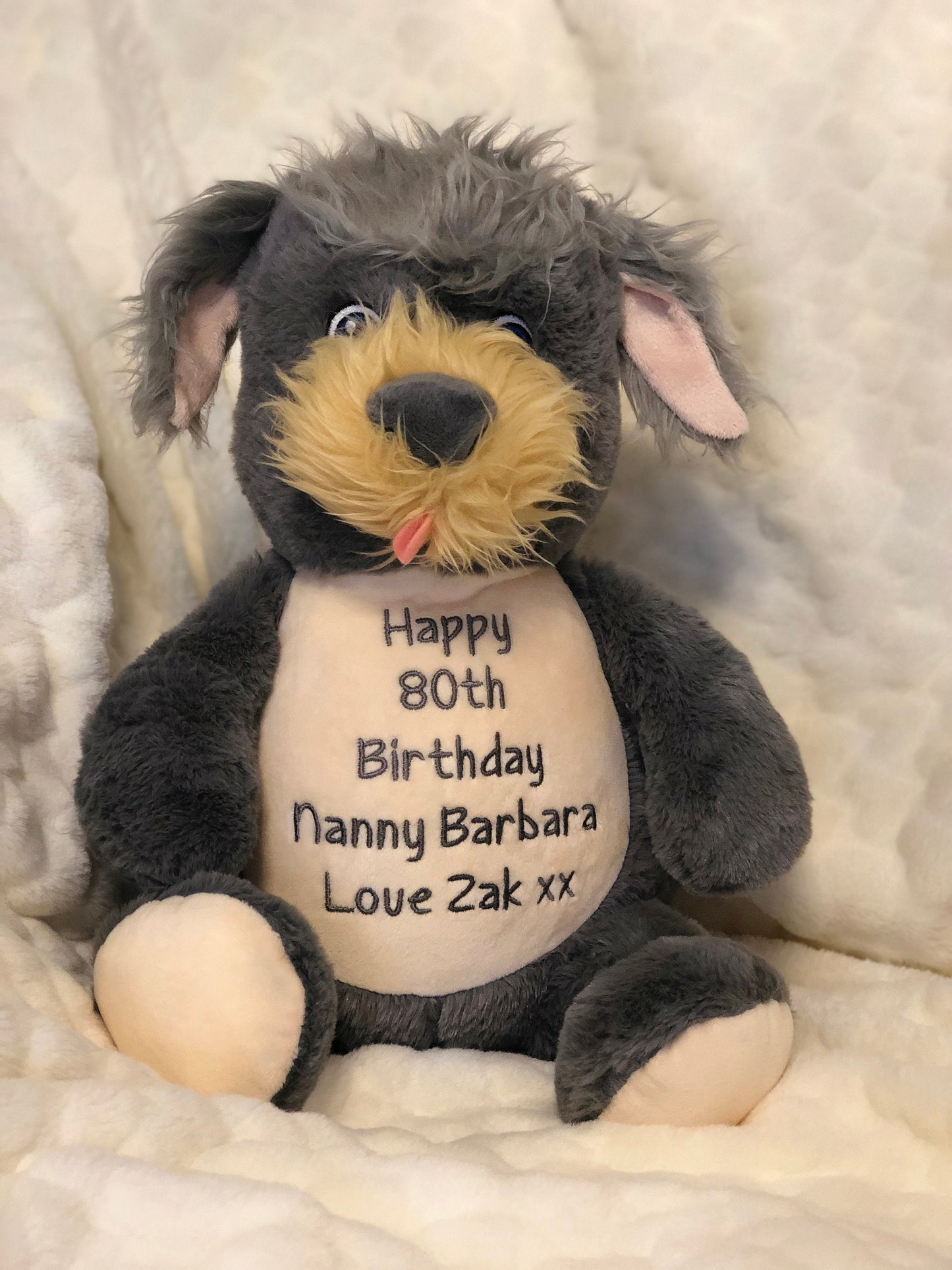 Cubbies Terrier Dog, Personalised embroidery