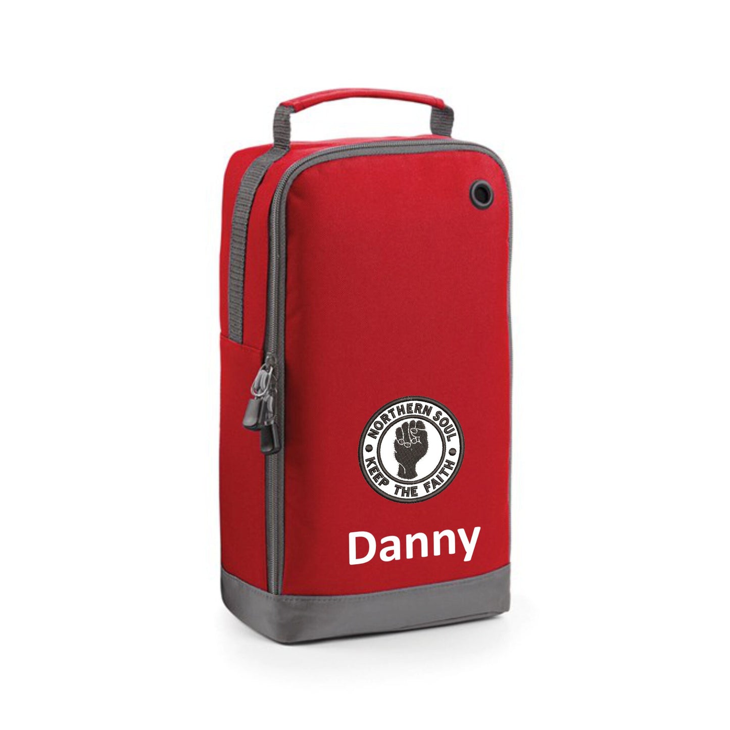 Personalised Embroidered Northern Soul Dance Shoe and Accessory Bag. Various Colours and Free P&P