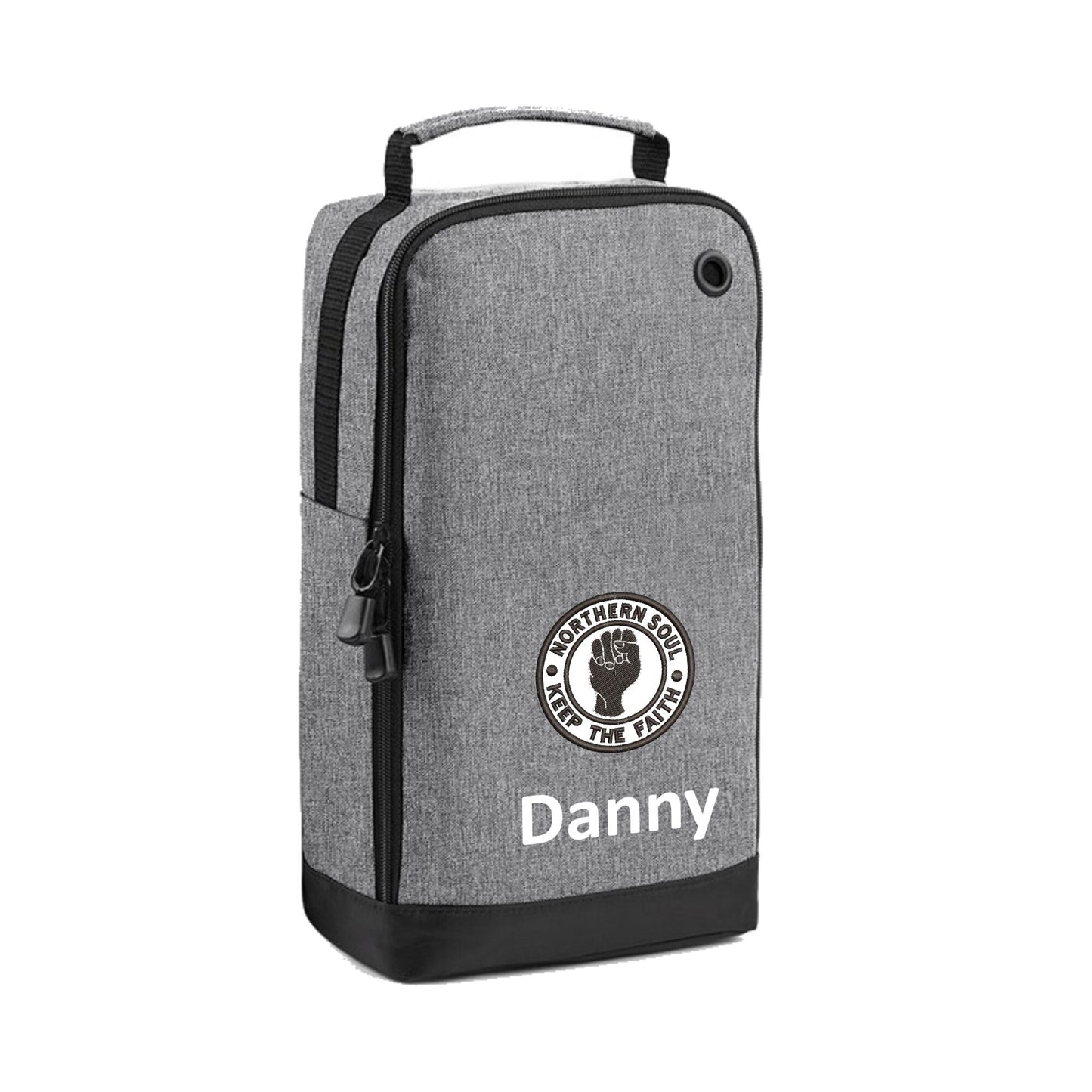 Personalised Embroidered Northern Soul Dance Shoe and Accessory Bag. Various Colours and Free P&P