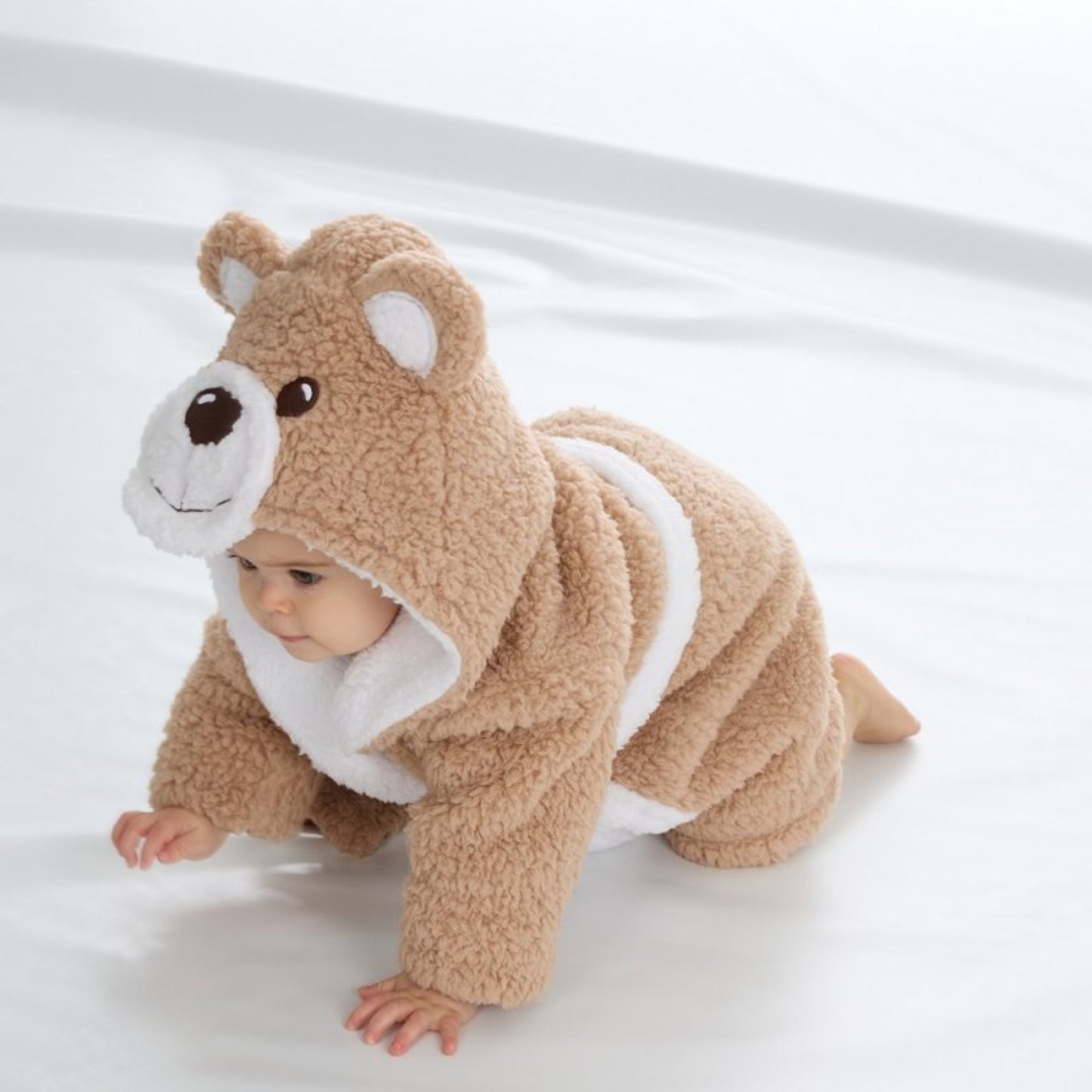 Personalised Embroidered Baby Dressing Gown Robe Brown Teddy Bear Animal Present Birthday Toddler Christmas. Free Delivery
