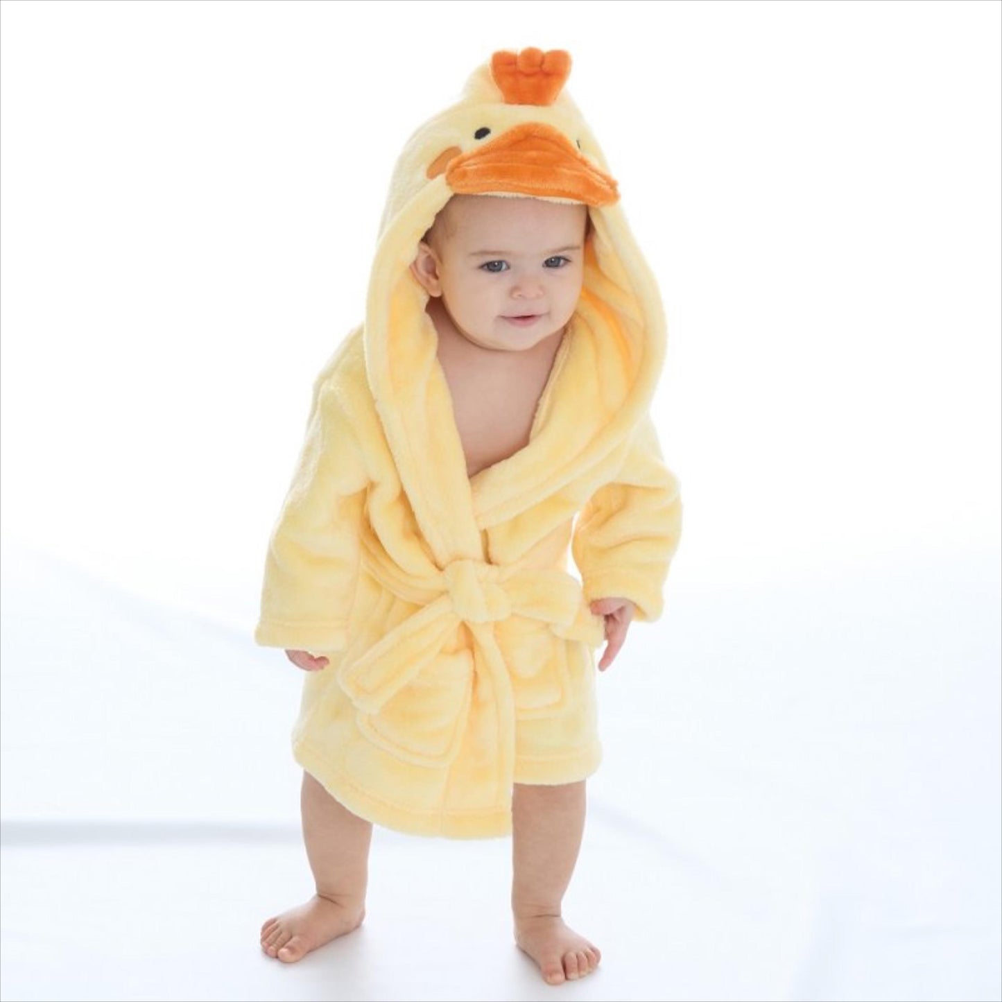 Personalised Embroidered Baby Dressing Gown Robe Brown Teddy Bear Animal Present Birthday Toddler Christmas. Free Delivery