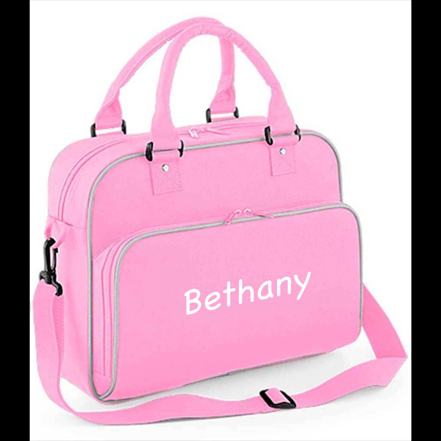 Personalised Gift. Dance Kit Bag with Embroidered Name Customised Gift - 4 Colours