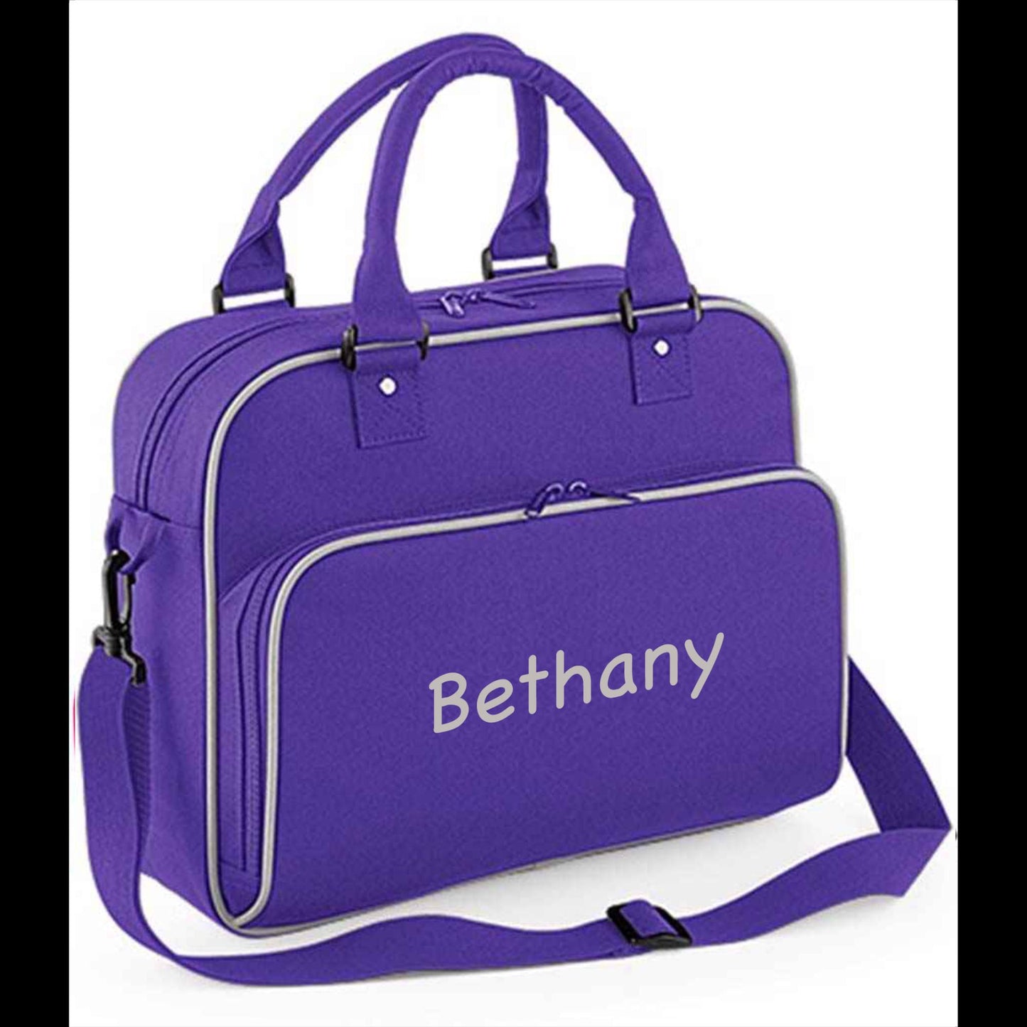 Personalised Gift. Dance Kit Bag with Embroidered Name Customised Gift - 4 Colours