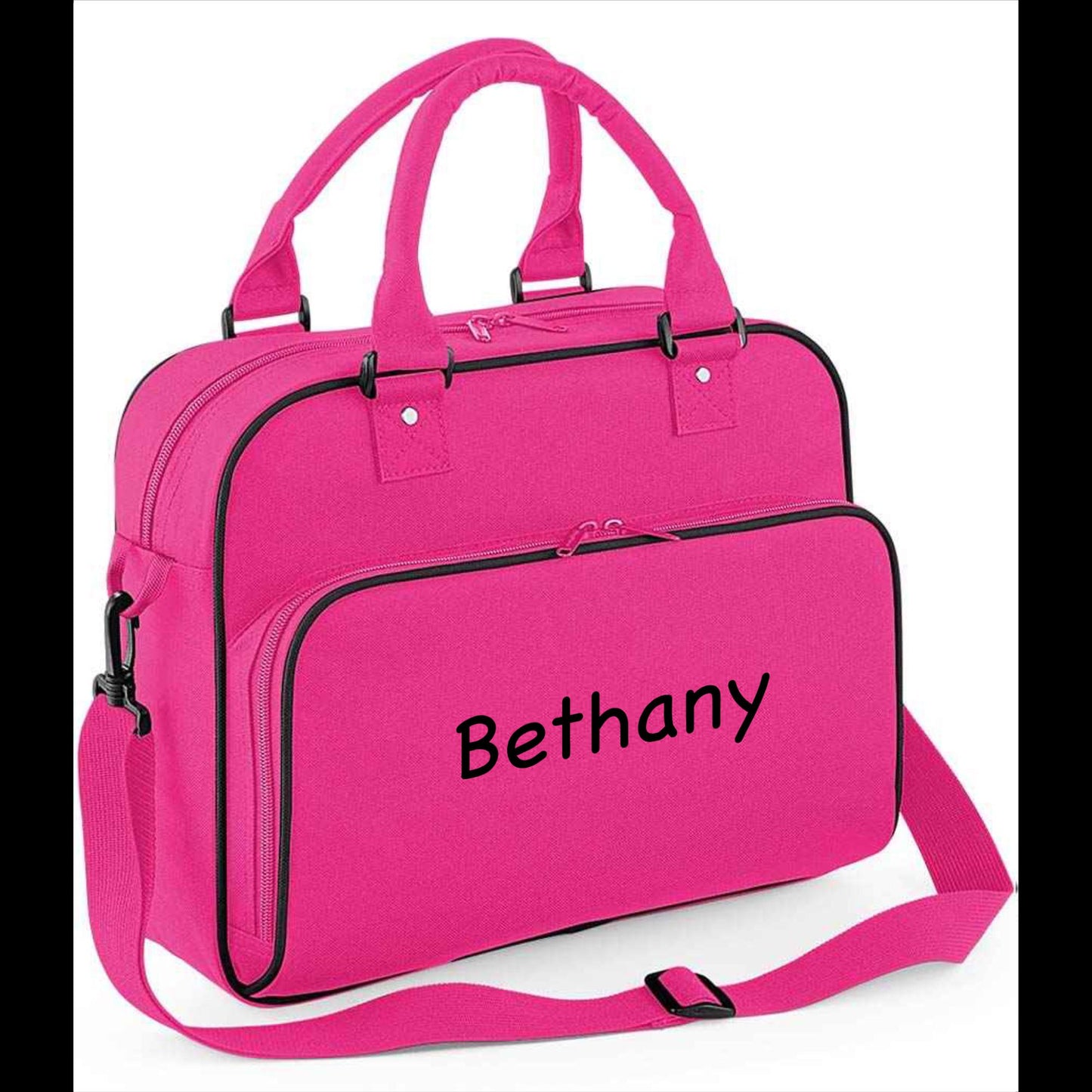 Personalised Gift. Dance Kit Bag with Embroidered Name Customised Gift - 4 Colours