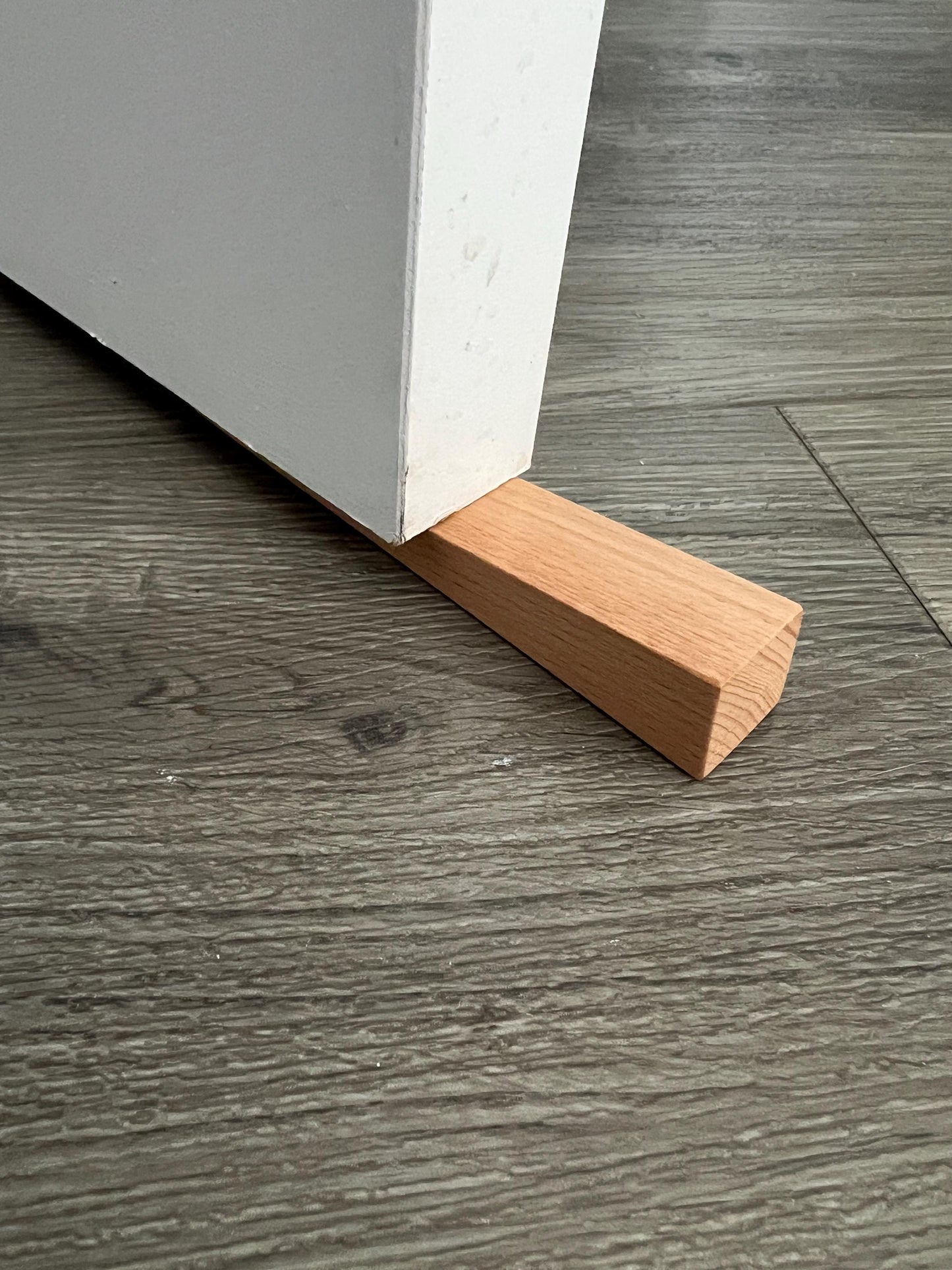 Solid Beech Wooden door wedges set of 4, one solid piece of Beech Handmade in the UK FREE P&P