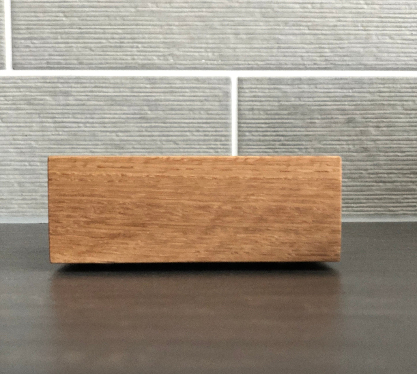 1, 2 or 3  Candle Tea light Holder, Solid American Oak With Chrome Insert, Handmade