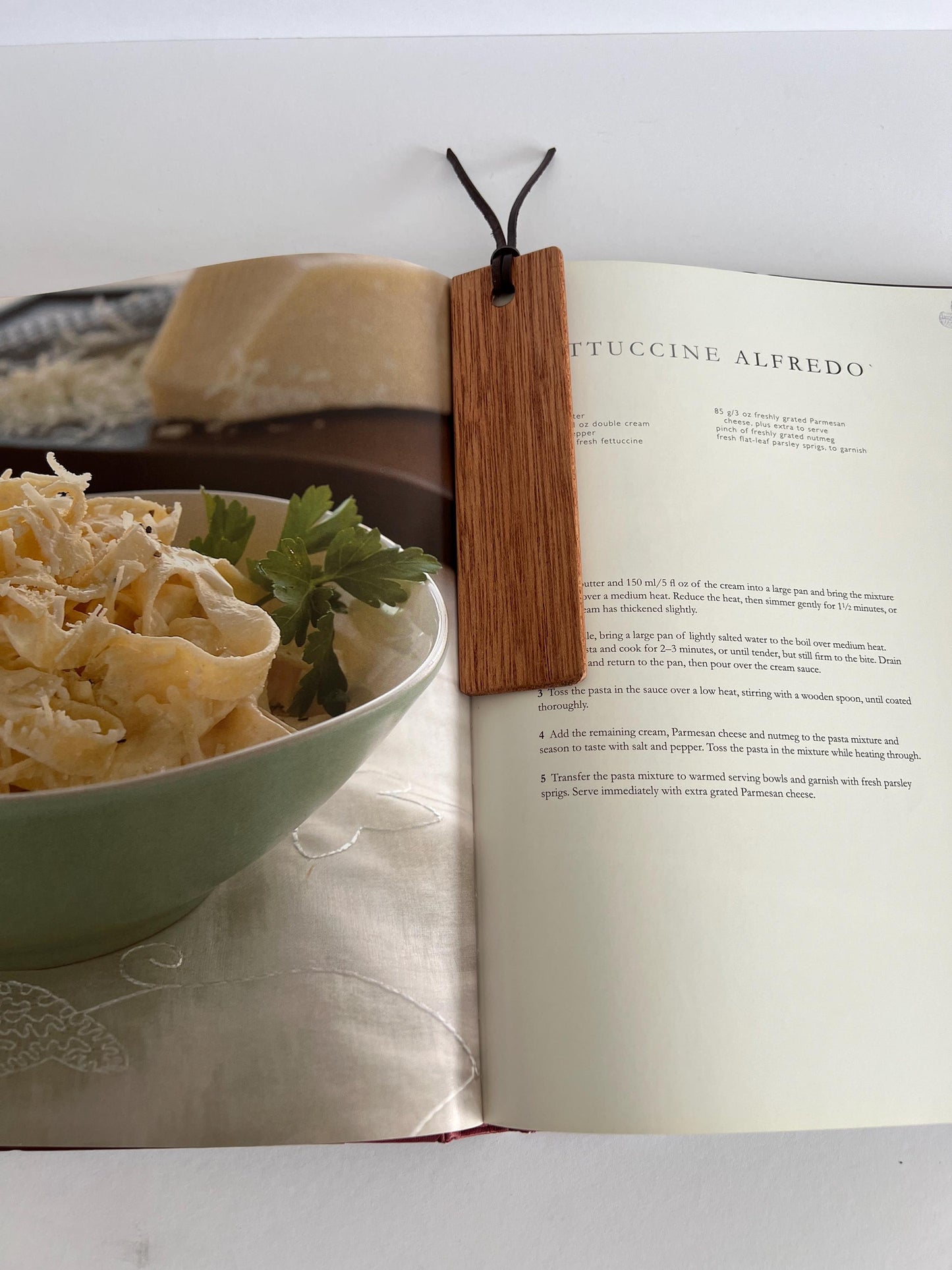 Meranti Wood bookmark with a leather tassel, ideal gift for any book lover, book worm, book page holder wooden page holder free p&p