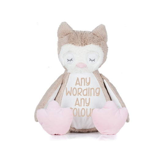 Zippie Owl,  Personalised Embroidery