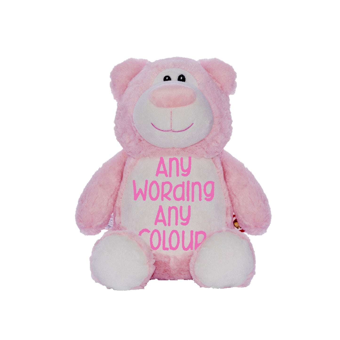Cubbies Pink Bear,  Personalised Embroidery