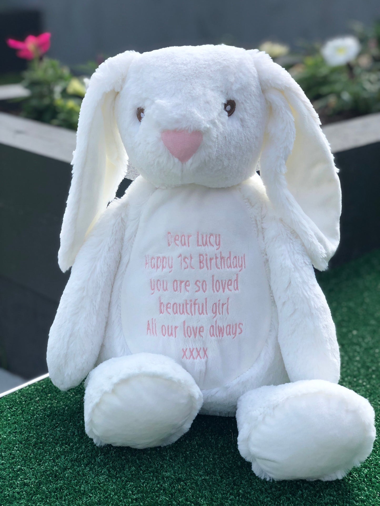 Zippie Easter Bunny,  Personalised Embroidery