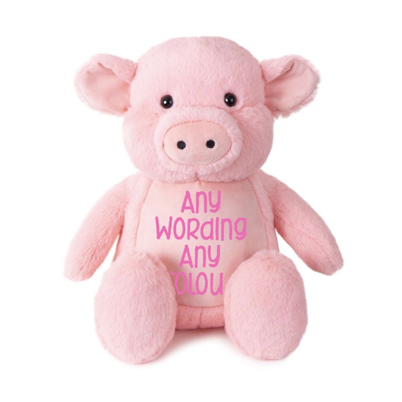 Tummi Bear Pig, Personalised Embroidery