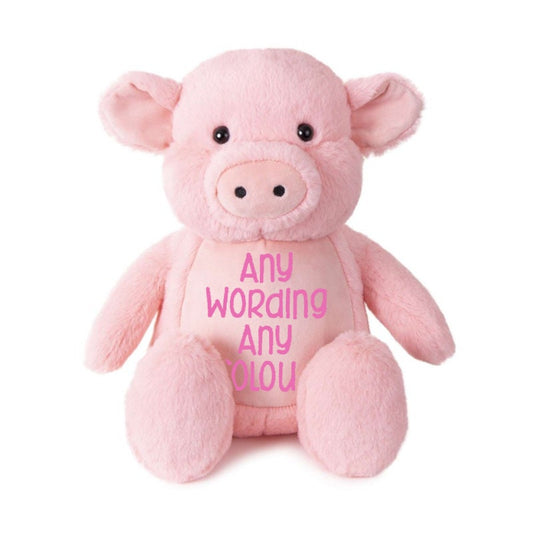 Tummi Bear Pig, Personalised Embroidery