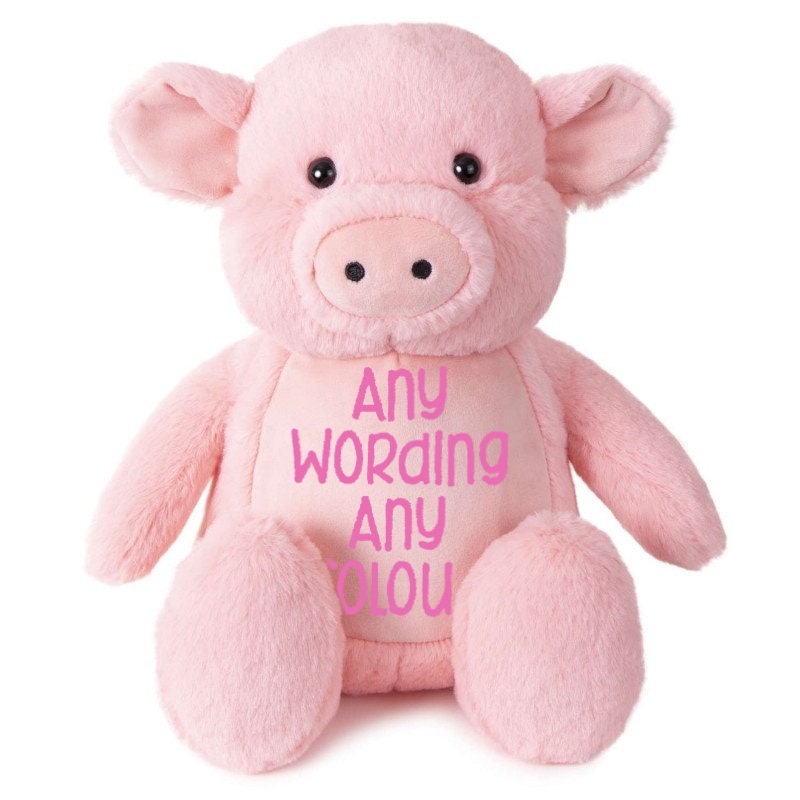 Tummi Bear Pig, Personalised Embroidery