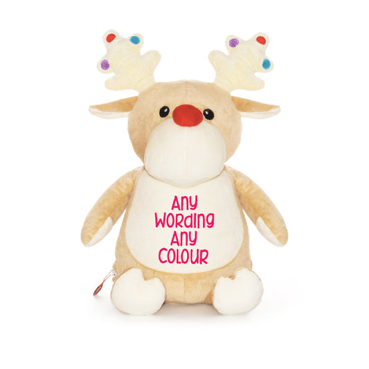 Cubbies Reindeer Baubles, Personalised Embroidery