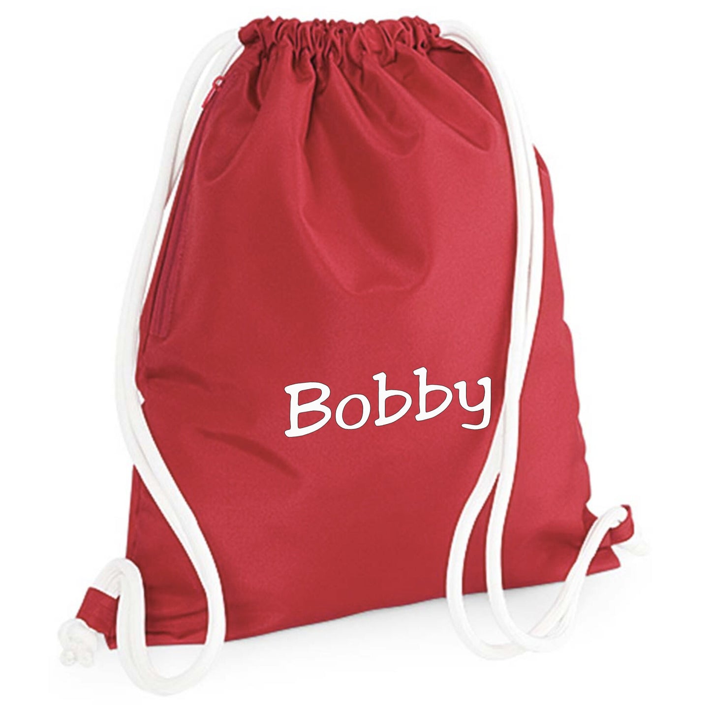 Large Embroidered Personalised Drawstring Swimming Gym PE Bag. Free P&P