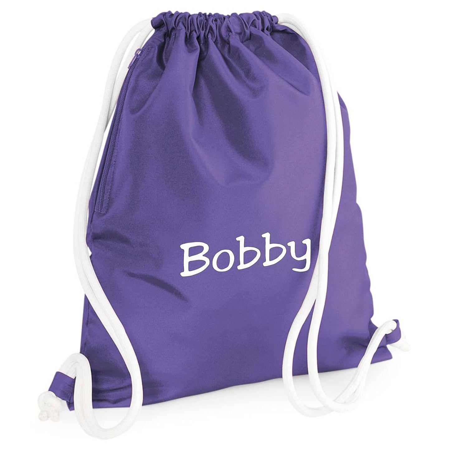 Large Embroidered Personalised Drawstring Swimming Gym PE Bag. Free P&P