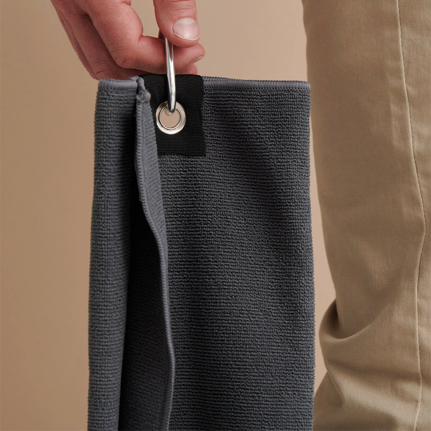 Personalised Embroidered Microfibre Golf Towel with golf logo