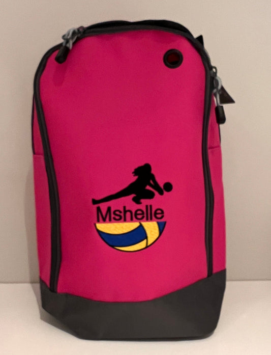 Volleyball Shoe Bag Personalised With Embroidered Initials -