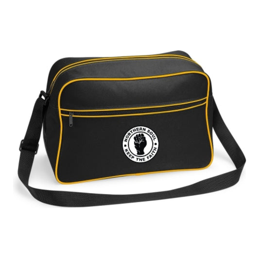Embroidered Retro Shoulder Bag Northern Soul Bag.