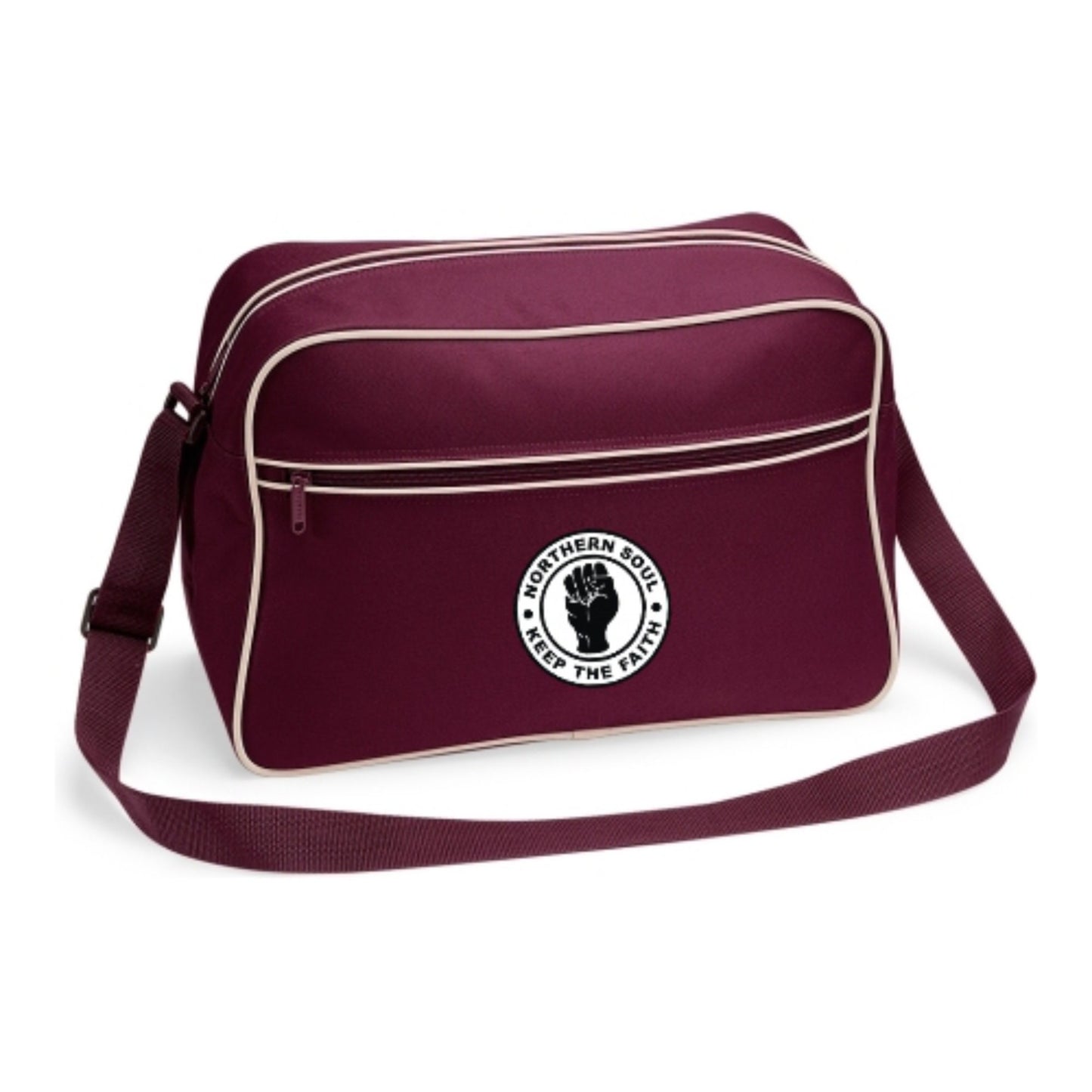 Embroidered Retro Shoulder Bag Northern Soul Bag.